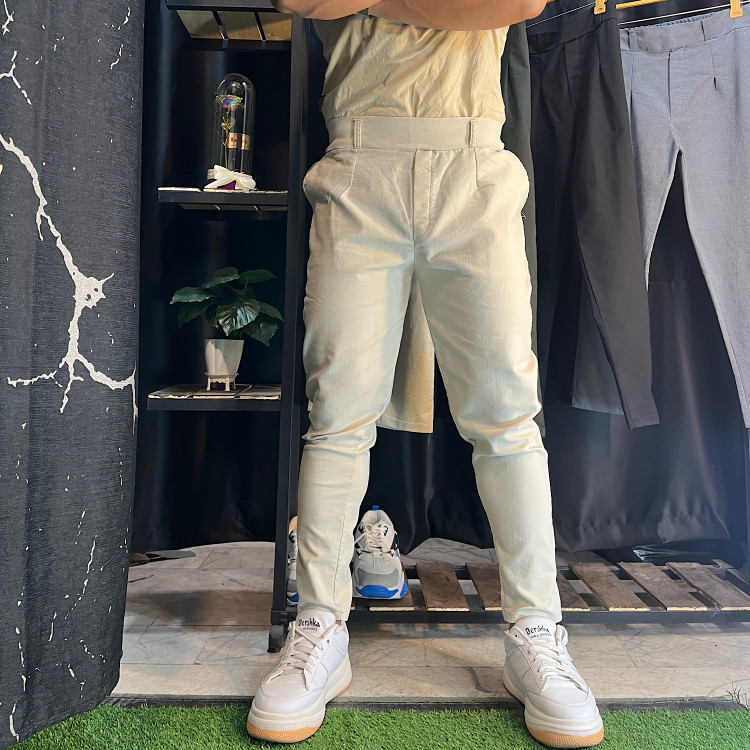 شلوار مردانه مدل کمر انگلیسی نمای روبرو