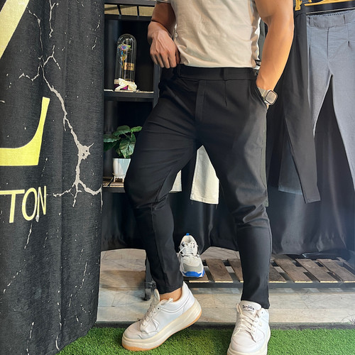 شلوار مردانه مدل کمر انگلیسی مشکی