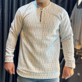 دورس مردانه مدل نیم زیپ طوسی