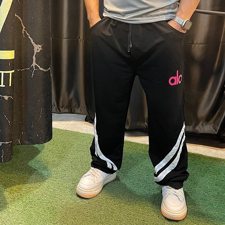 شلوار مردانه مدل بگ مشکی | الو نمای روبرو