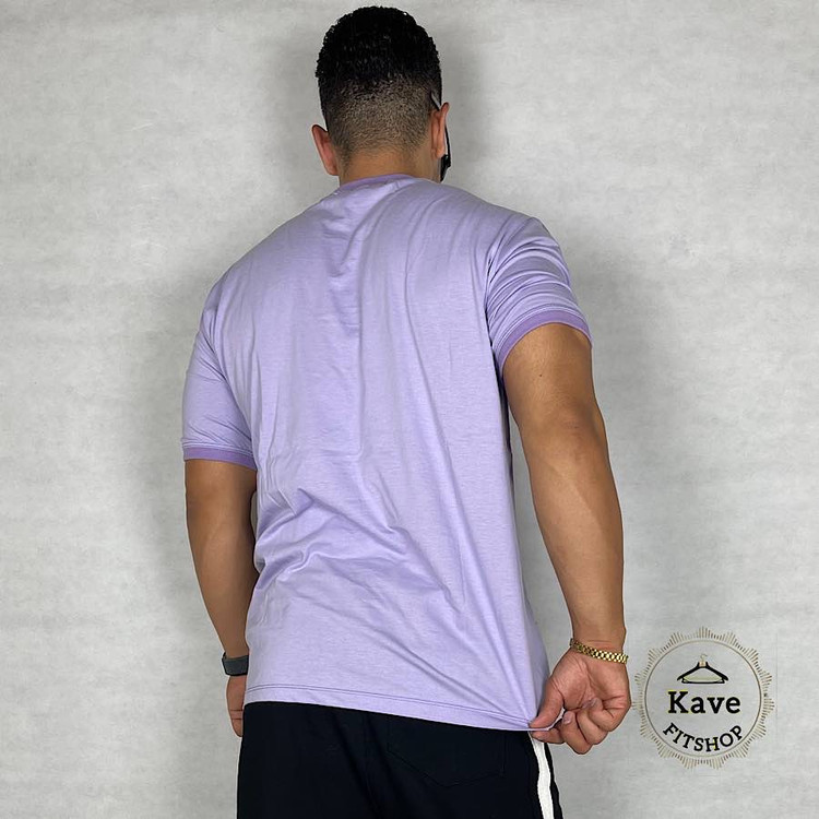 تیشرت مردانه مدل بیسیک یاسی نمای پشت