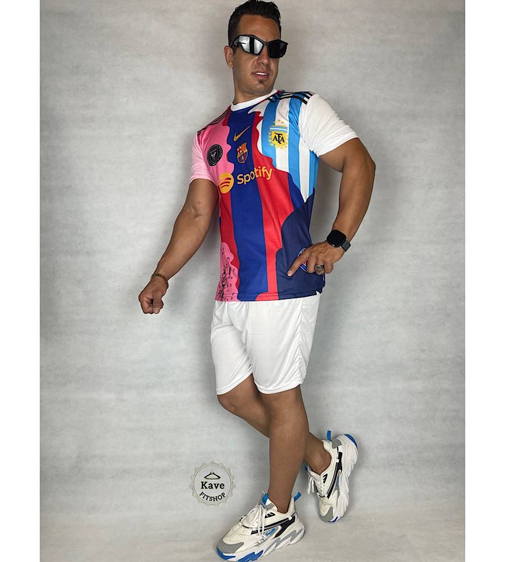 ست تیشرت شلوارک ورزشی منتخب لیونل مسی