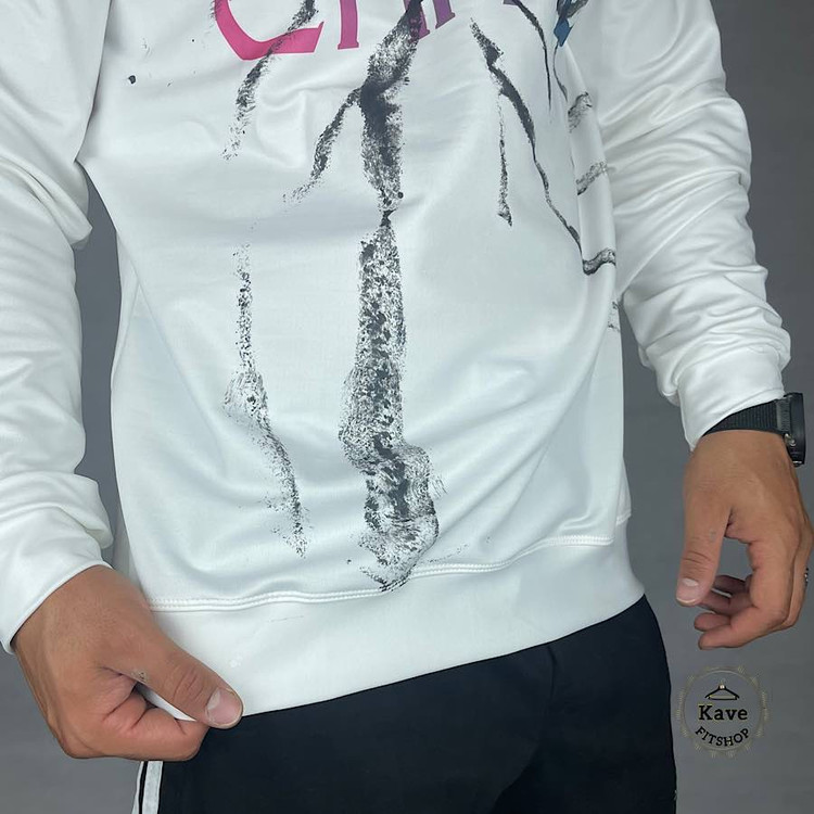 تیشرت مردانه آستین بلند مدل نیم زیپ | منچستر سیتی نمای پارچه