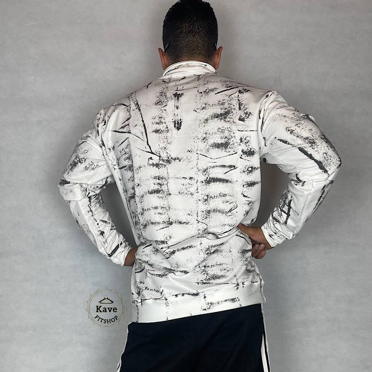 تیشرت مردانه آستین بلند مدل نیم زیپ | بارسلونا نمای پشت