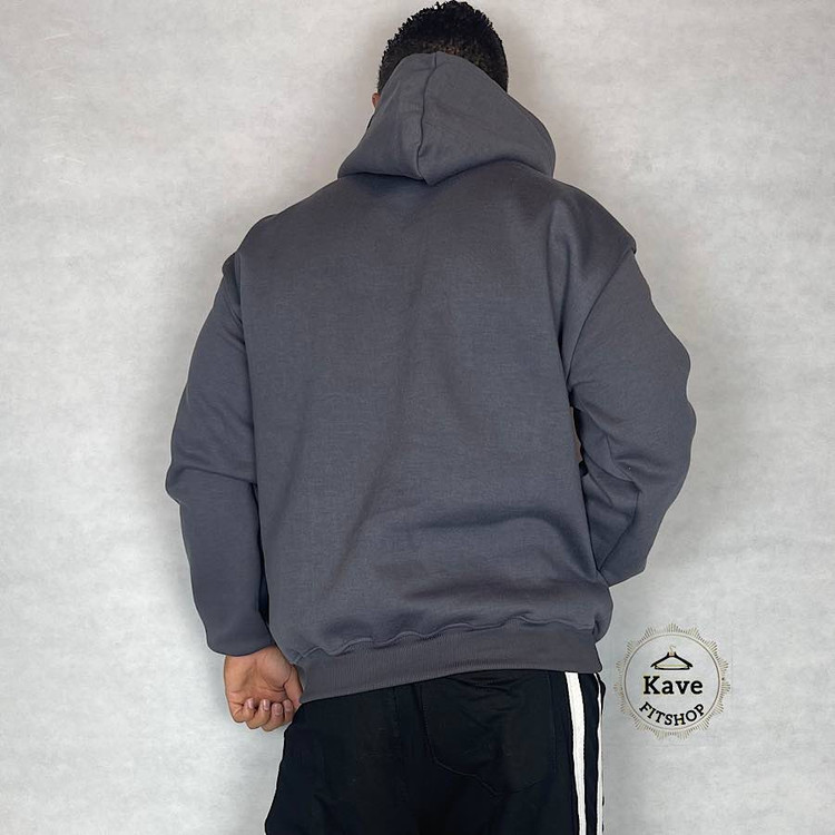 هودی مردانه مدل بیسیک داخل کرکی | فیلی نمای پشت