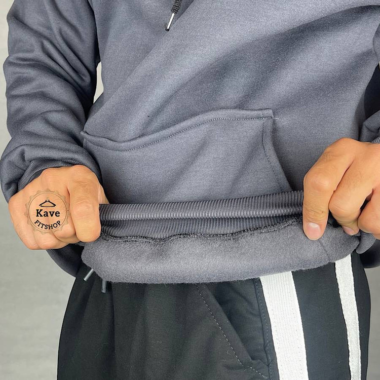 هودی مردانه مدل بیسیک داخل کرکی | فیلی نمای پارچه