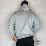 هودی مردانه مدل بیسیک داخل کرکی | طوسی نمای پشت