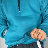 هودی مردانه مدل بیسیک داخل کرکی | سبز نمای پارچه