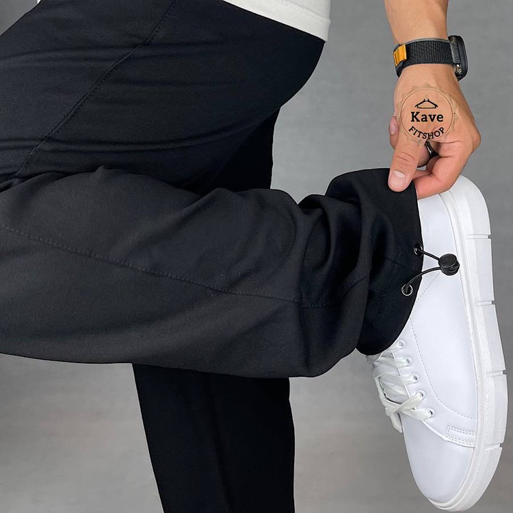 شلوار مردانه مدل جاگر دمپا استوپر دار | بالنسیاگا نمای دمپا