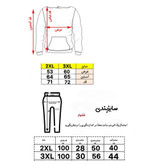ست مردانه دورس شلوار مدل بیسیک جاگر پنکیکی | بالنسیاگا جدول سایز