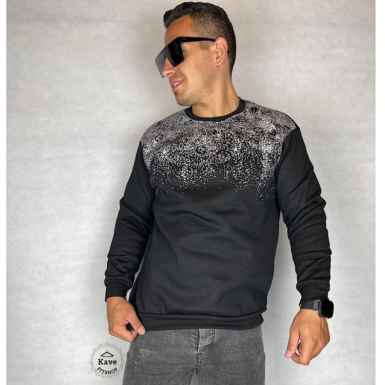 دورس مردانه لویی ویتون مدل پیستوله رنگ مشکی با طرح چاپی نمای جلو