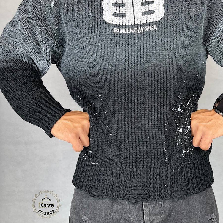 بافت مردانه مشکی مدل کاستوم کیفیت مستر | بالنسیاگا نمای پارچه ۲