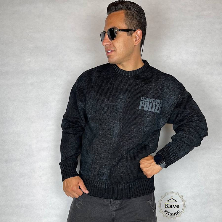 بافت مردانه مشکی مدل کاستوم کیفیت مستر نمای جلو