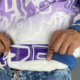 سویشرت مردانه شمعی ضدآب چاپی داخل پشمی سفید بنفش نمای پارچه