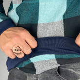 دورس مردانه موهر چهارخانه مشکی سبز با طرح مدرن و آستین بلند – مناسب پاییز و زمستان