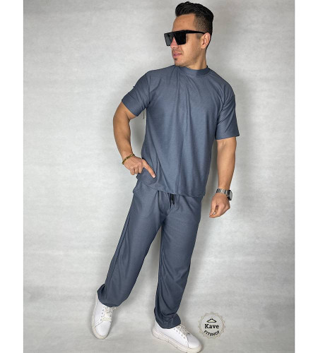 ست تیشرت و شلوار مردانه مدل بیسکویتی فیلی