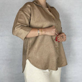 شومیز زنانه طرح حرارتی نسکافهای سبک تابستانی شیک