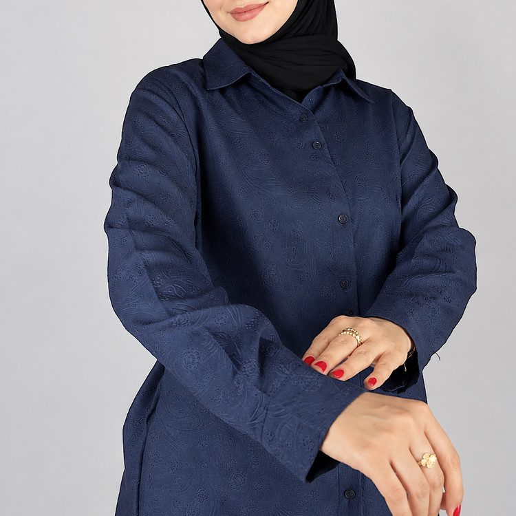 شومیز زنانه طرح حرارتی سرمهای | شومیز سبک تابستانی شیک